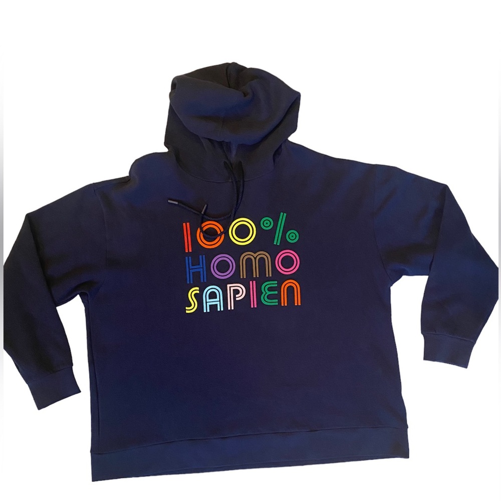 NWOT The Phluid Project Mens Hoodie Sweatshirt 100% Homo Sapien size L